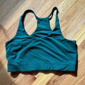Girlfriend Collective earthy green Sports Bra